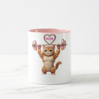 Funny Gym Cat Mom Mug | Mother’s Day Gift Mok
