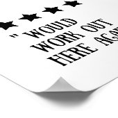 Funny Gym Decor 5 Stars zou hier weer uitkomen. Poster (Hoek)