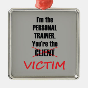 Funny Gym Fitness Personal Training Ornament