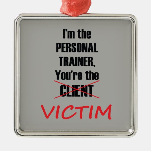 Funny Gym Fitness Personal Training Ornament (Voorkant)