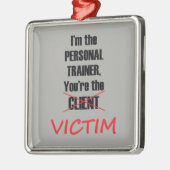 Funny Gym Fitness Personal Training Ornament (Links)