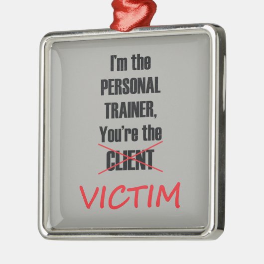 Funny Gym Fitness Personal Training Ornament (Links)
