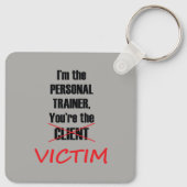Funny Gym Fitness Persoonlijke training Sleutelhanger (Achterkant)