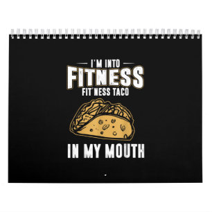 Funny Gym Fitness Taco T-Shirt Kalender