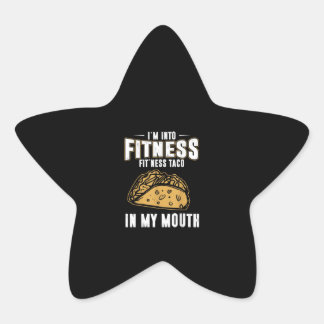 Funny Gym Fitness Taco T-Shirt Ster Sticker