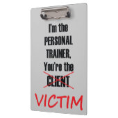 Funny Gym Fitness Training Klembord (Links)