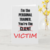 Funny Gym Fitness Training Wenskaart Kaart (Gele Bloem)