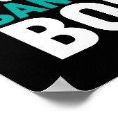 Funny Gym Fitness Workout Ik ga naar Gym omdat Poster (Hoek)