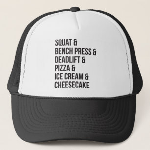 Funny Gym Humor - Pizza, Ice Cream, Cheesecake Trucker Pet