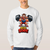 Funny Gym Long Sleeve T-Shirt - Gym Meme  (Voorkant)