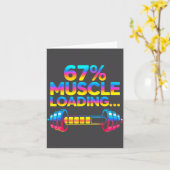 Funny Gym Meme 67 Kaart (Gele Bloem)