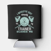 Funny Gym Motivation Fitness Training and Workout Blikjeskoeler (Achterkant)