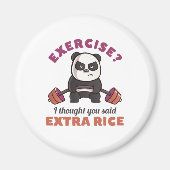 Funny Gym Motivation Fitness Training and Workout Magneet (Voorkant)