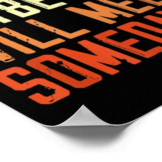 Funny Gym Quote Dear Abs, Maybe One Day We Will Me Poster (Hoek)