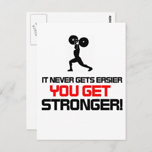 Funny Gym quote design Briefkaart (Voorkant / Achterkant)