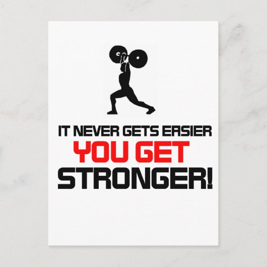 Funny Gym quote design Briefkaart (Voorkant)