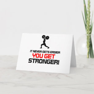 Funny Gym quote design Kaart