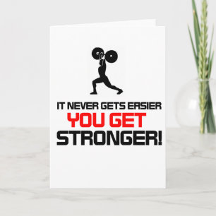 Funny Gym quote design Kaart