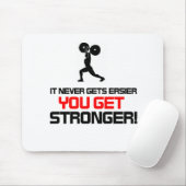 Funny Gym quote design Muismat (Met muis)