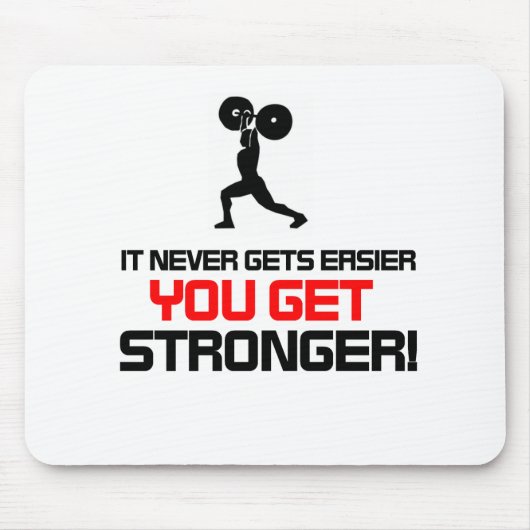 Funny Gym quote design Muismat (Voorkant)