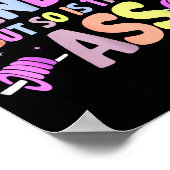 Funny Gym Quote I Might Be A Handful Workout Poster (Hoek)