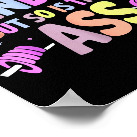 Funny Gym Quote I Might Be A Handful Workout  Poster (Hoek)