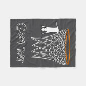 Funny Gym Rat Basketball Hoop  Fleece Deken (Voorkant (Horizontaal))