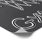 Funny Gym Rat Basketball Hoop  Poster (Hoek)