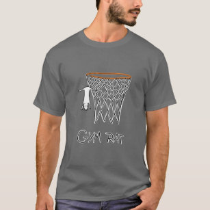 Funny Gym Rat Basketball Hoop T-shirt