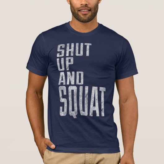 Funny gym shirt dicht en gekraakt (Voorkant)