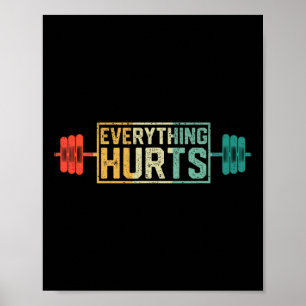 Funny Gym Workout Athlete Personal Trainer Poster