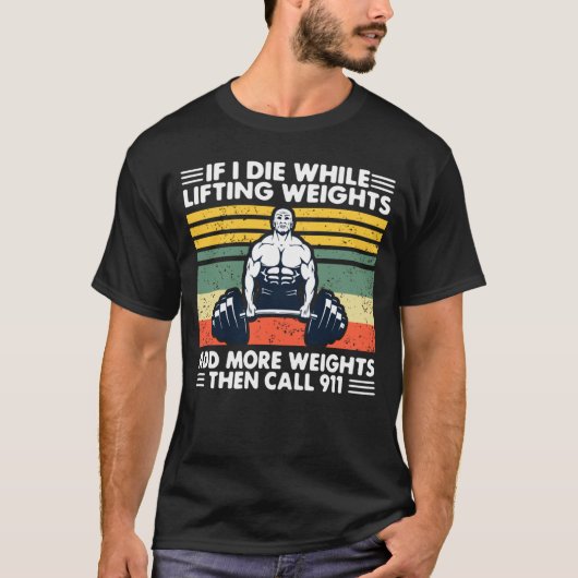 Funny gym workout shirt (Voorkant)