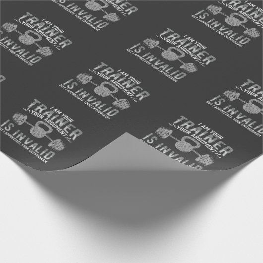 Funny Gym Workout Training Personal Trainers Cadeaupapier (Hoek)