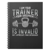 Funny Gym Workout Training Personal Trainers Notitieboek (Voorkant)