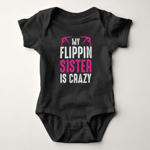 Funny Gymnast Brother Sister Gymnastics Tumbling Romper