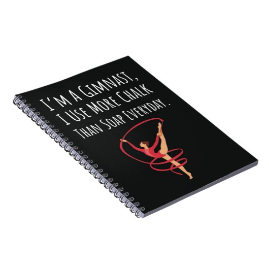Funny Gymnast Gifts Gymnastics Girl Women Quote Notitieboek (Rechterzijde)
