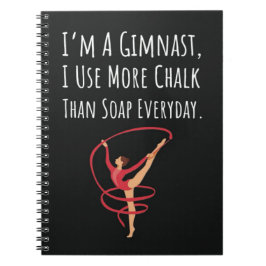 Funny Gymnast Gifts Gymnastics Girl Women Quote Notitieboek