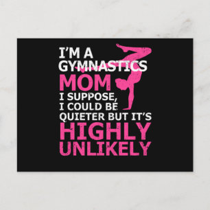 Funny Gymnast Mum Gymnastics Moederdag Ik ben een  Briefkaart
