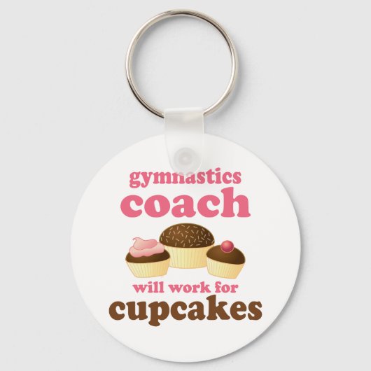 Funny Gymnastics Coach Sleutelhanger (Voorkant)