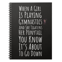 Funny Gymnastics Gift Ideas Women Girls Teens  Notitieboek