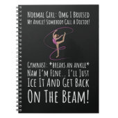 Funny Gymnastics Girls Gifts For Her Sport Athlete Notitieboek (Voorkant)