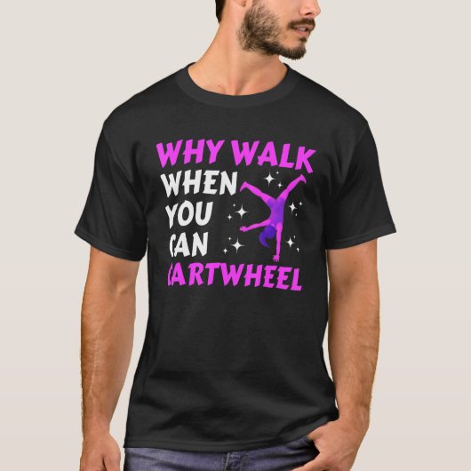 Funny Gymnastics, Gymnast, Cheer, Acrobat, Cool T-shirt (Voorkant)