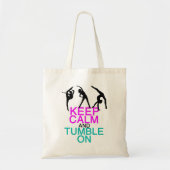 Funny gymnastics houdt rustig aan tote bag (Voorkant)