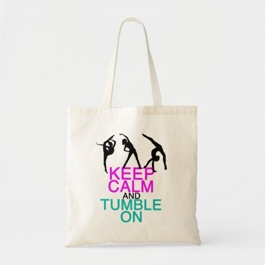 Funny gymnastics houdt rustig aan tote bag (Voorkant)