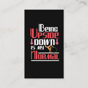 Funny Gymnastics Quote Gymnast Tumbling Athletes Visitekaartje