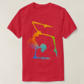 Funny gymnastics skeleton gymnast tumbling trainer t-shirt (Design voorkant)