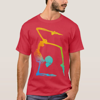 Funny gymnastics skeleton gymnast tumbling trainer t-shirt