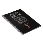 Funny Gymnastics Team Gifts Sport Teen Girls Women Notitieboek (Rechterzijde)