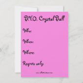 Funny Gypsy Party-uitnodigingen Kaart (Achterkant)