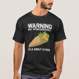 Funny Gyros voor mannen Gyro Vlees Pita Doner Keb T-shirt